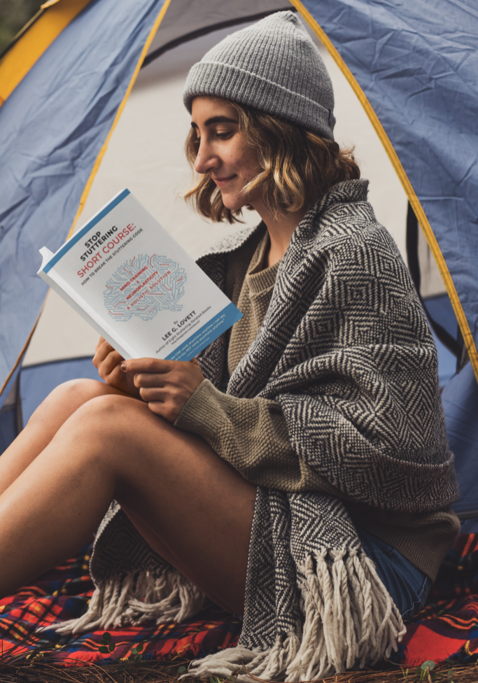 mockup-of-a-young-woman-reading-a-book-at-a-campsite-30505